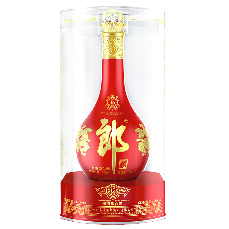 puls会员：郎酒 红十五 酱香53度 500mL*1瓶 416.01元（需领券）