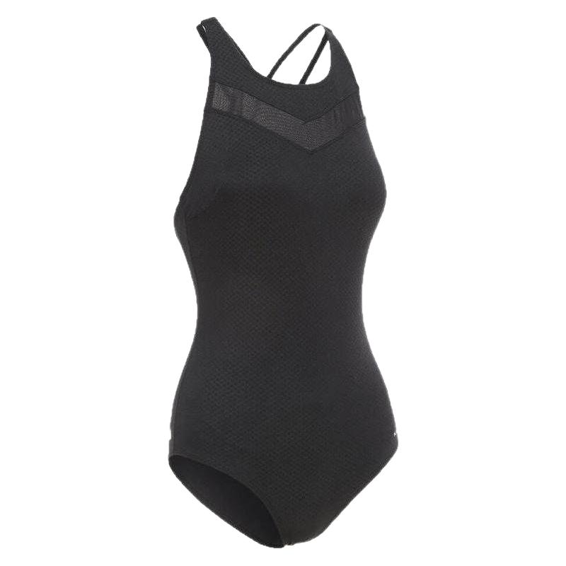 迪卡侬 小氯盾泳衣女2024游泳衣竞速连体泳装遮肉性感专业女士IVL2 129.9元