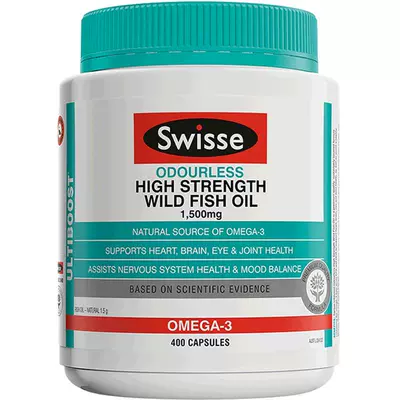 Swisse 1500mg高浓度深海鱼油 400粒 DHA 135元（下拉详情页跳转下单，如图1）