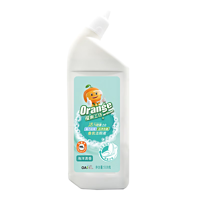 PLUS会员、需首单：橙乐工坊 香氛洁厕液 海洋清香 508g 3.01元