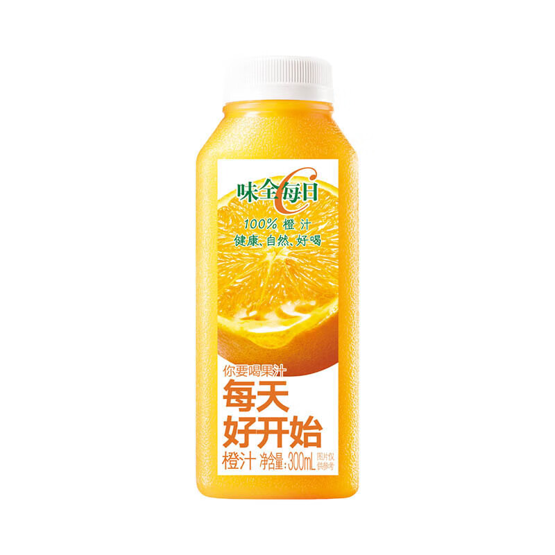 限地区、plus会员：味全 每日C橙汁300ml*4冷藏*6件（买一赠一） 85.04元（合14.17元/件）