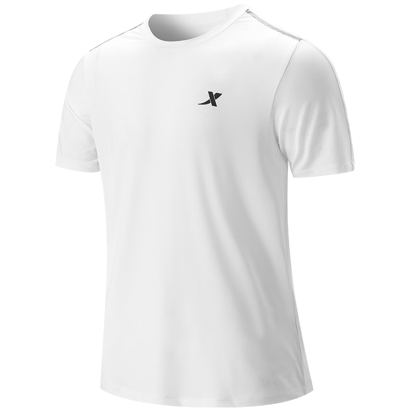 XTEP 特步 运动T恤男短袖2022夏季新款跑步速干衣体恤薄款健身冰丝T半袖 正黑色 XL 180 珍珠白 L 175 48.66元（需用券）