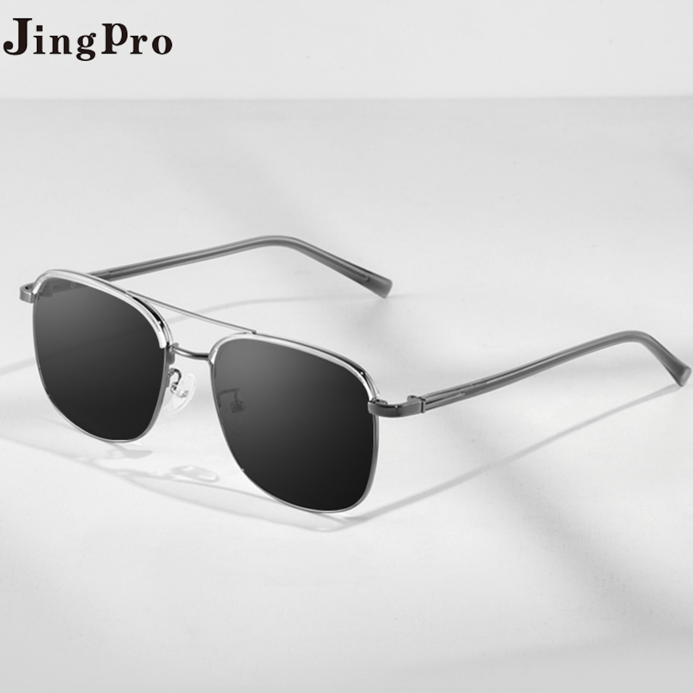 JingPro 镜邦 近视太阳镜（含散光）+超酷双梁飞行员镜框多款可选 99元