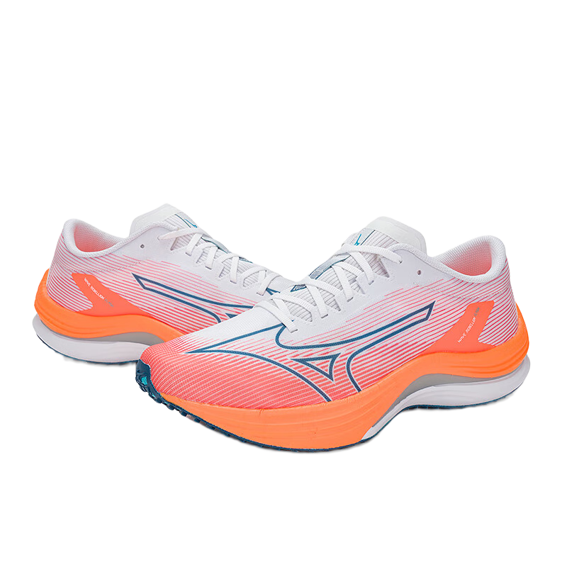 PLUS会员：美津浓（MIZUNO）23新款G3竞速跑步鞋WAVE REBELLION FLASH 332.7元（需领券