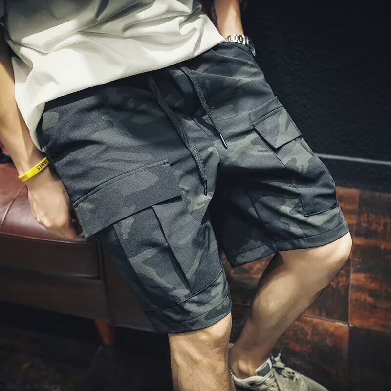 JIKADI 纪卡迪 高品质夏季重磅迷彩水洗户外工装短裤 49元（需用券）