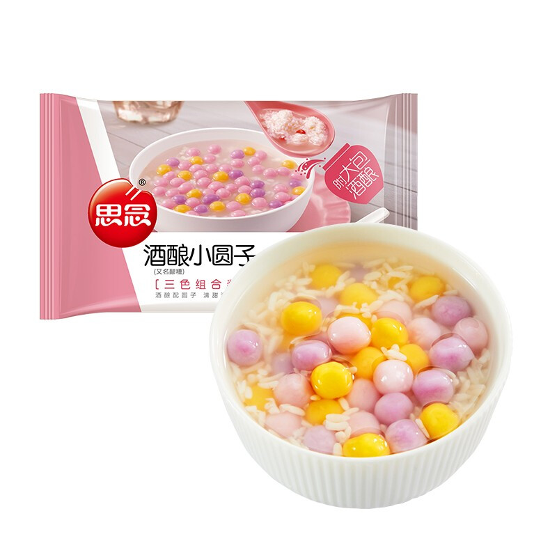 思念 酒酿三色小圆子组合装 300g 19.99元