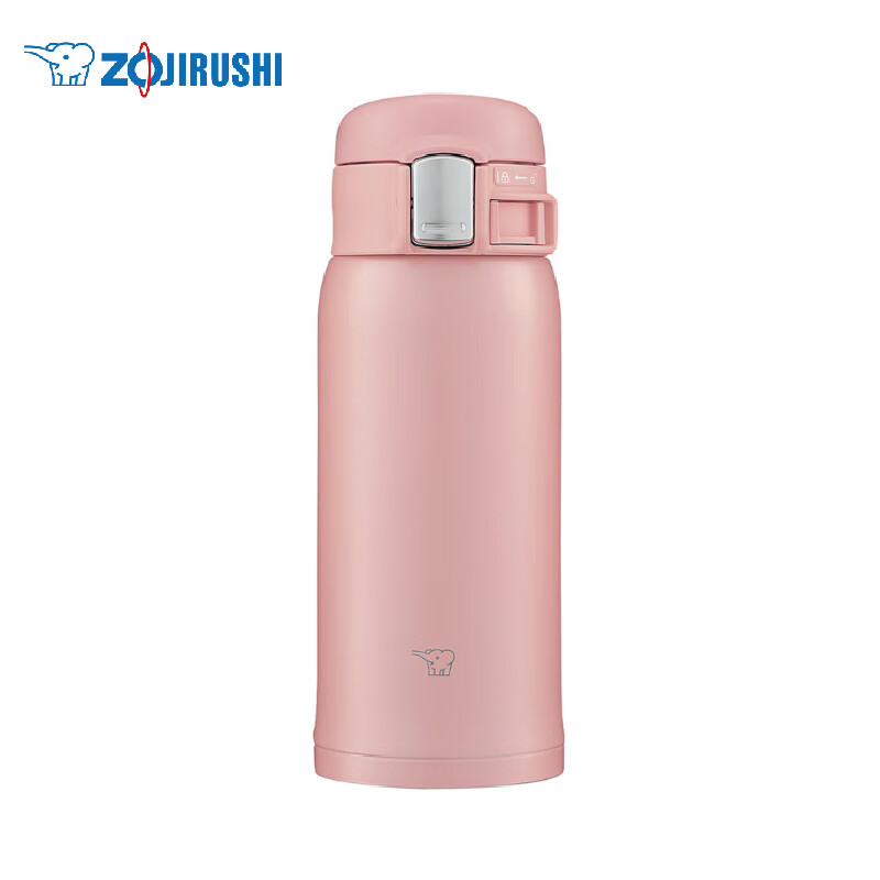 ZOJIRUSHI 象印 弹盖保温保冷杯360ml杯粉色 不锈钢户外防漏水杯SM-SF36PA 82元