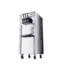 NGNLW 商用台式冰淇淋机甜筒冰激凌机器三色软质 立式连打30-34个CKX300PRO-A19 18