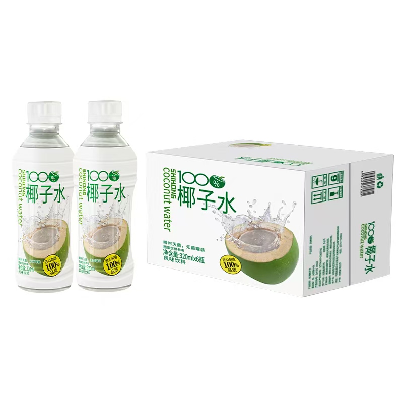 泰国品质 天然纯椰子水320ml*6瓶 券后10.9元