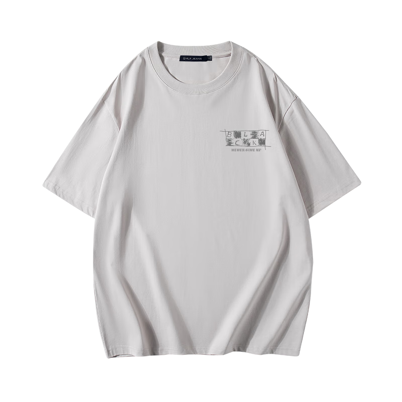 HLA JEANS 黑鲸潮牌圆领短袖T恤*2件 76.44元（合38.22元/件）
