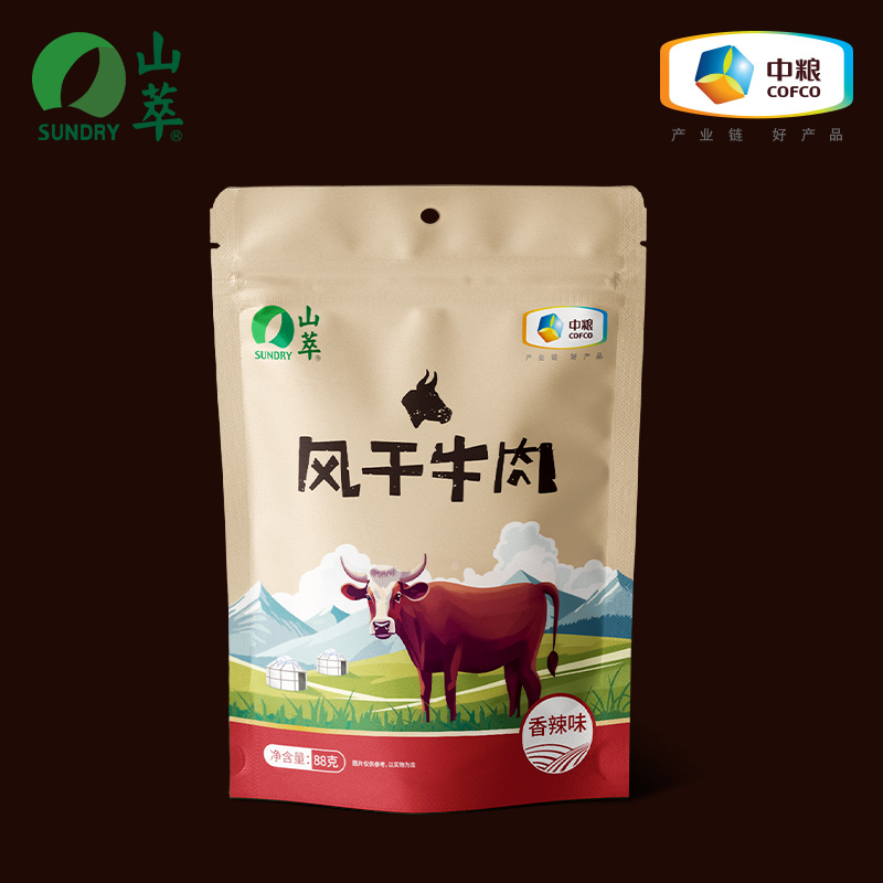 88VIP：SUNDRY 山萃 内蒙古风干牛肉 88g 香辣味 36元