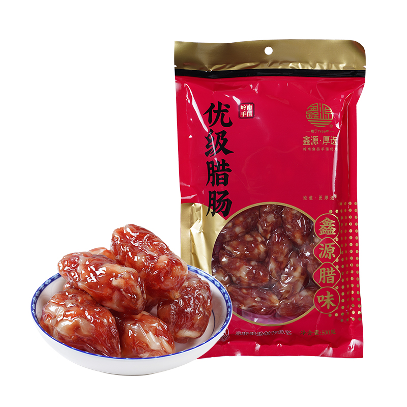 鑫源 优级腊肠 1000g 2袋 70.22元（需买4件，需用券）