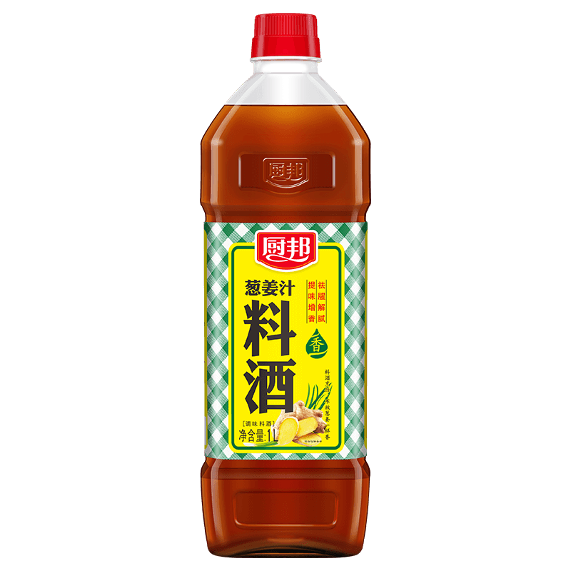 plus、需首购：厨邦葱姜汁料酒 1L+凑单品 4.14元