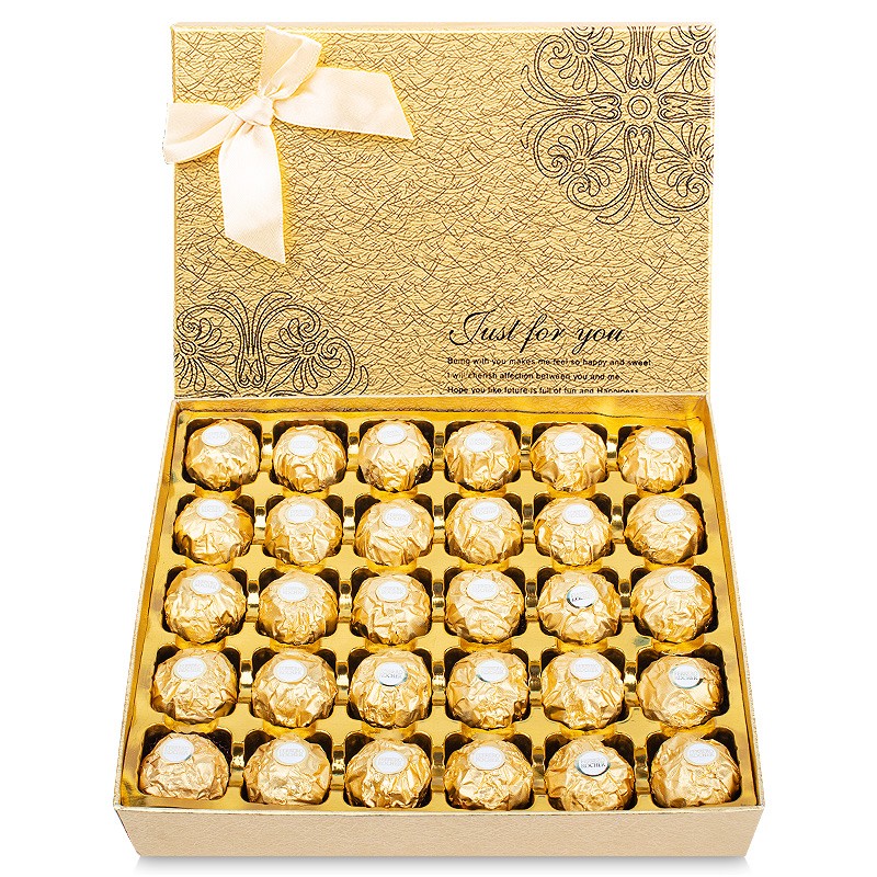 费列罗 巧克力 30粒金色礼盒 含礼袋 80.36元