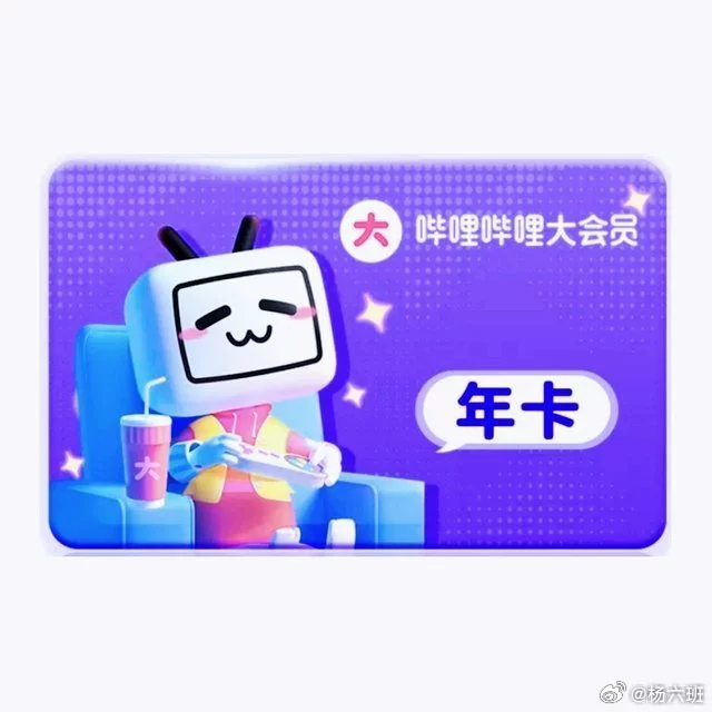 全款预售 B站大会员年卡卡哔哩哔哩会员 券后88元