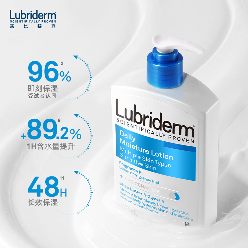 88VIP：Lubriderm 露比黎登身体乳皮肤干燥补水滋润保湿润肤乳男女春夏清爽润