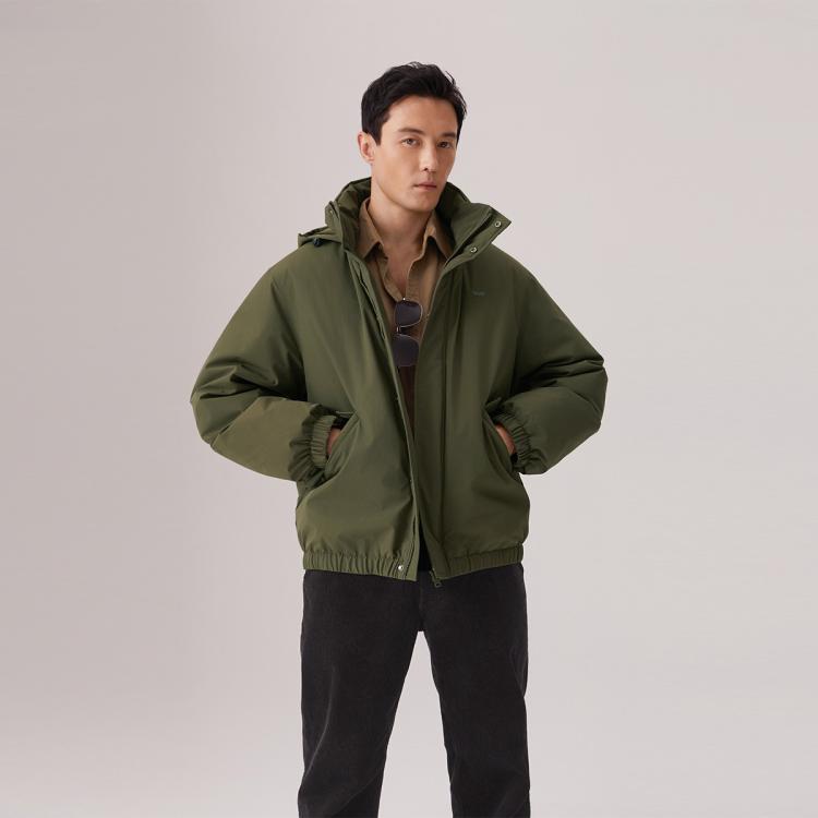 Levi's 李维斯秋冬男士防寒保暖休闲舒适短款纯色羽绒服 338元