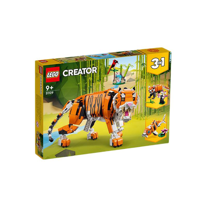 88VIP：LEGO 乐高 Creator3合1创意百变系列 31129 威武的老虎 241.05元（需用券）