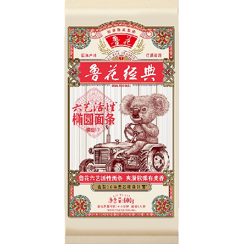 luhua 鲁花 考拉）金丝椭圆面条600g 微发酵挂面 仿手工 劲道爽滑 10.98元