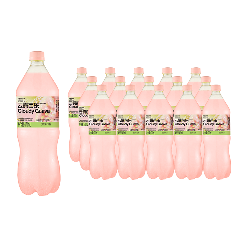 Lemon Republic 柠檬共和国 云雾柠檬芭乐气泡水果汁饮料 300ml*15瓶 29元（需用券