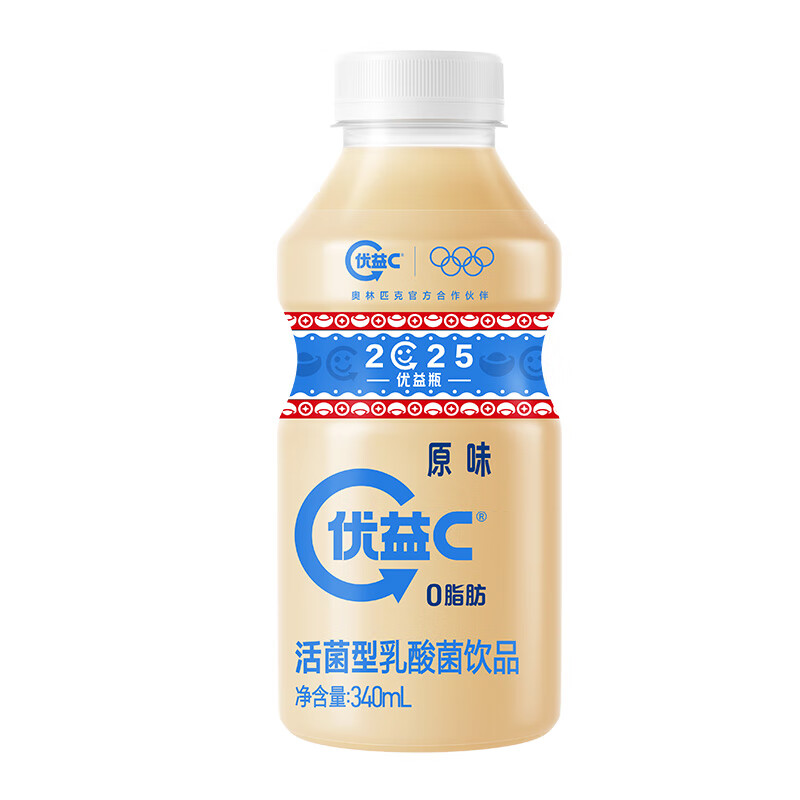 MENGNIU蒙牛 优益C 活菌型乳酸菌饮品 原味340ml*12瓶 29.9元包邮（需用券）