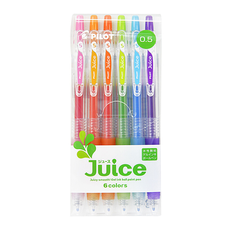 PILOT 百乐 Juice LJU-10EF 按动中性笔 闪亮6色 0.5mm 6支装 33.02元（需买2件，需用