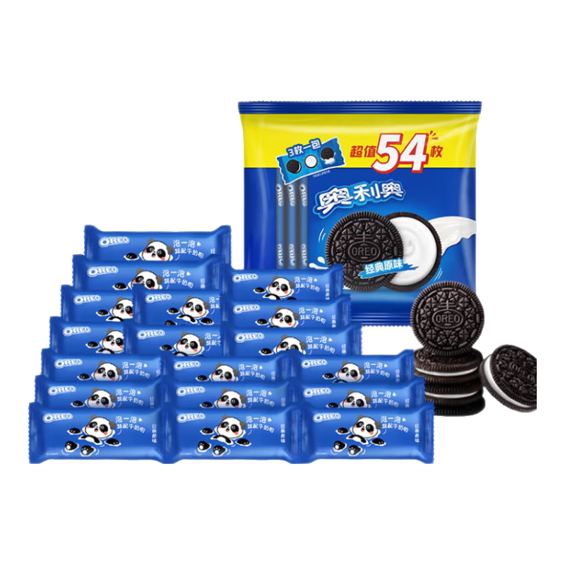 奥利奥（Oreo）原味夹心饼干523g 休闲零食 早餐下午茶 独立小包装 12.68元