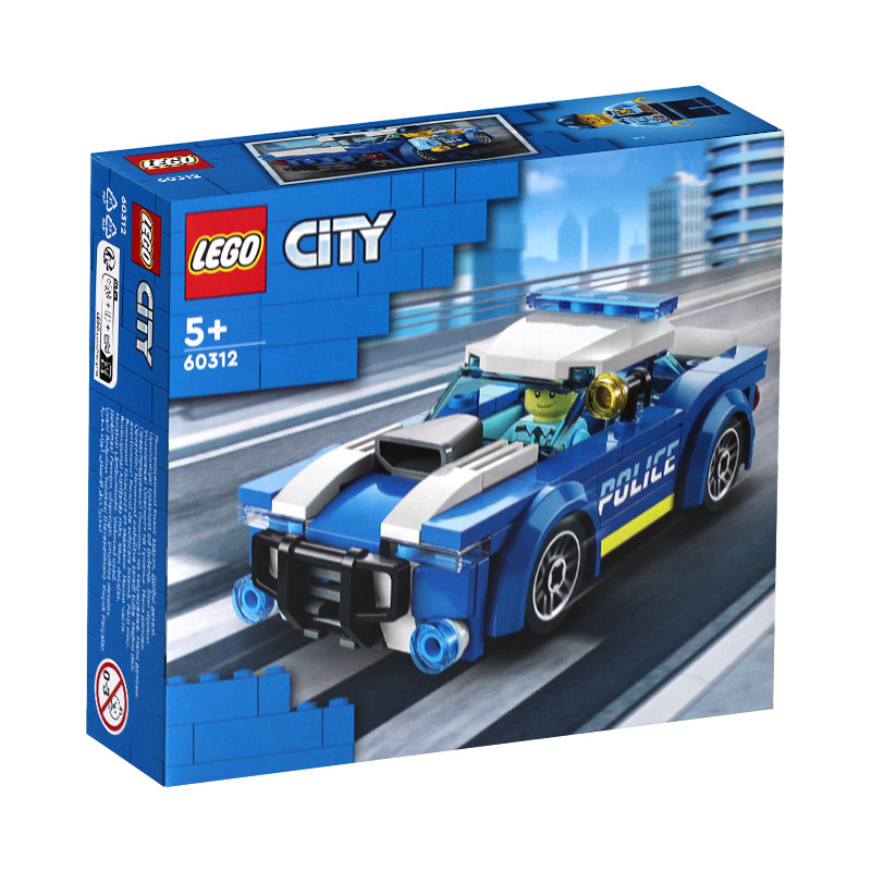 LEGO 乐高 城市系列 L60312 警车直升机赛车拼装玩具 75.05元