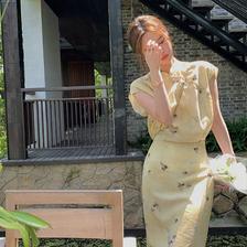 JK&JS 连衣裙女夏季年轻款气质优雅高级新中式高端改良旗袍复古国风长裙子 