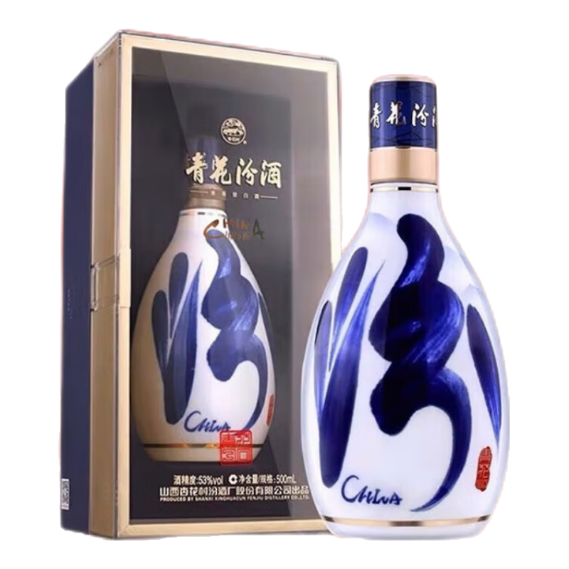 plus:汾酒 青花30复兴版 清香型白酒 53度 500ml 1瓶 633.05元