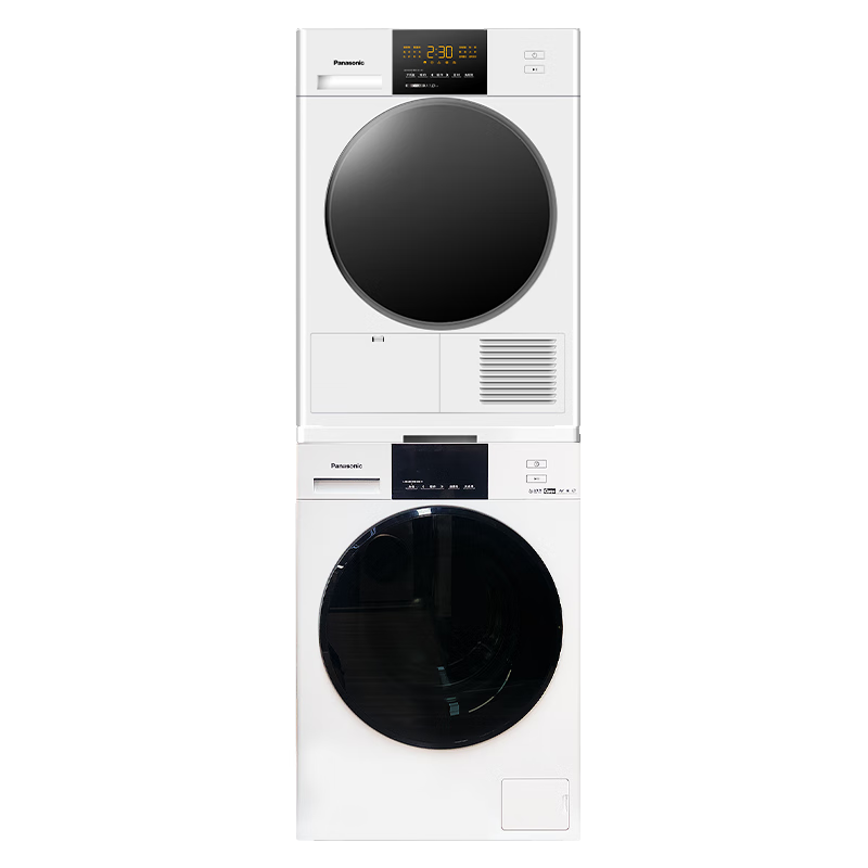 Panasonic 松下 白月光2.0PP洗烘套装 10公斤全自动变频滚筒洗衣机+10公斤热泵烘