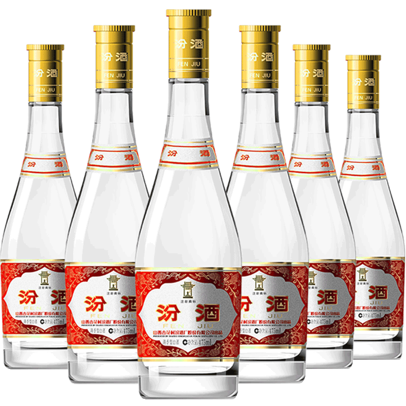 再降价,汾酒黄盖玻汾 清香型白酒 53度 475mL 6瓶 整箱装非原箱+凑单 215.23元,凑91.48元(225.23元+10元豆,共316.71元)