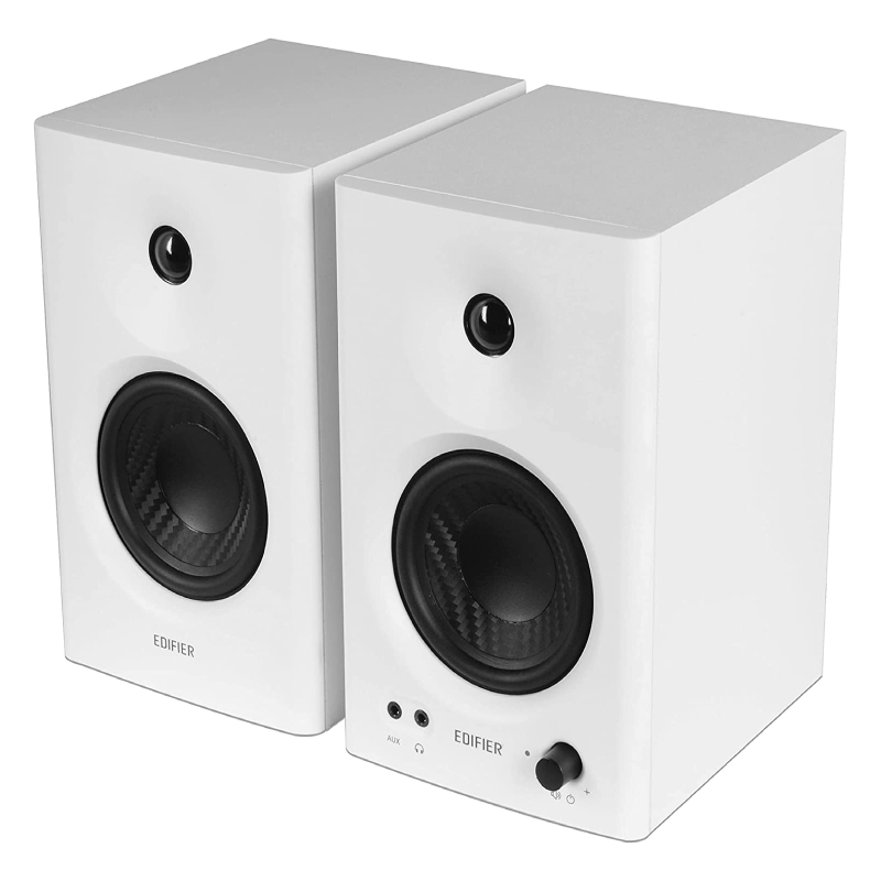 漫步者 MR4 有源监听2.0音箱 HIFI音质 多媒体电脑电视音响 桌面音响 白色 309.3