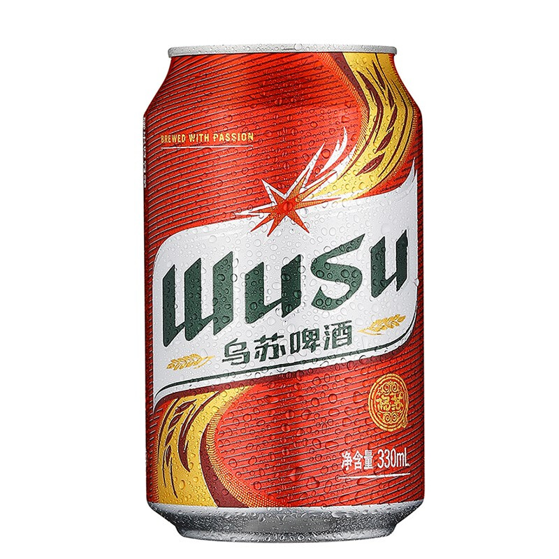 WUSU 乌苏啤酒 大乌苏烈性 啤酒整箱 红 330mL 24罐 70元（需用券）