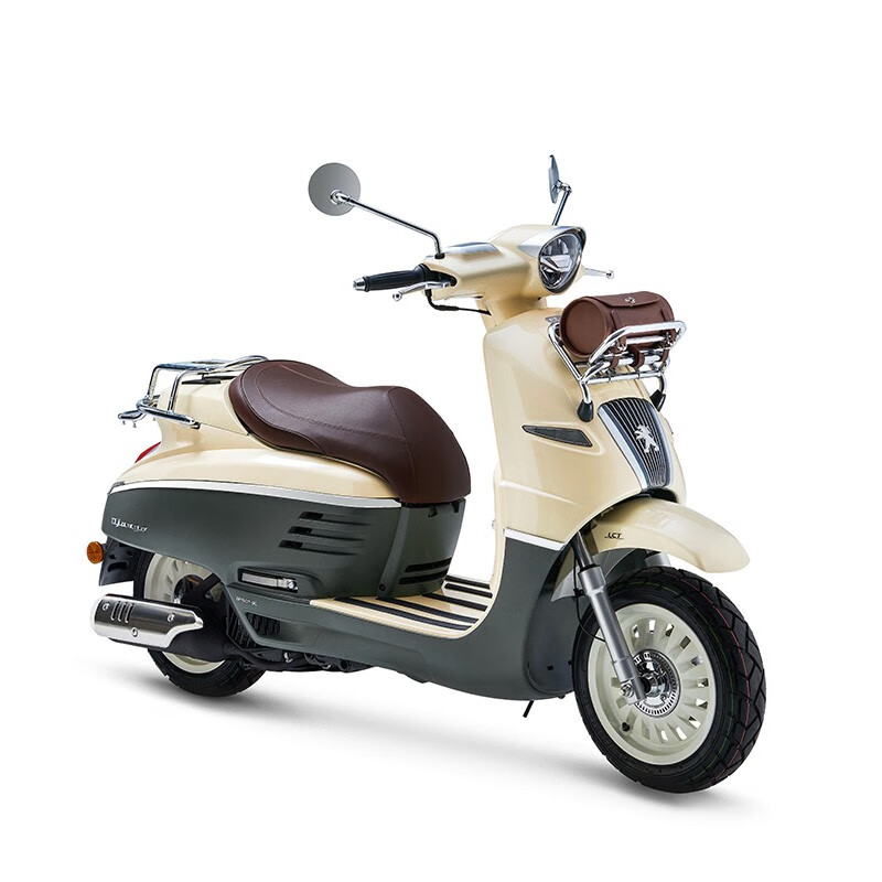 PEUGEOT 标致 DJANGO TT 150cc 国四电喷复古踏板摩托车 海岸白/仙踪绿 定金 2000元