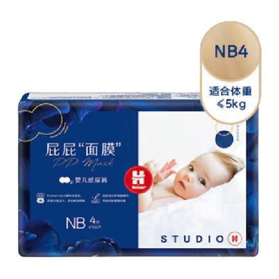 HUGGIES 好奇 屁屁“面膜”系列 宝宝纸尿裤 NB4片 1元