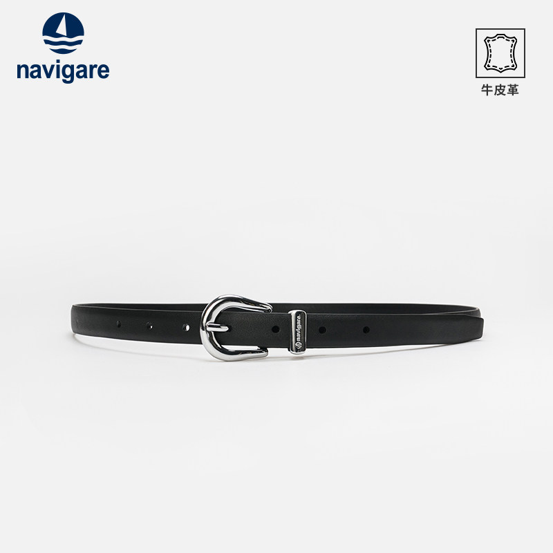 navigare 意大利小帆船女士皮带真皮针扣腰带 103.2元包邮