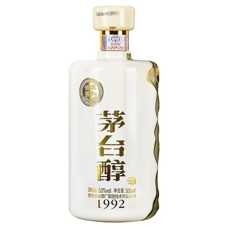 MOUTAI 茅台 醇 1992 53%vol 酱香型白酒 500ml 单瓶装 107.31元（需买2件，需用券）