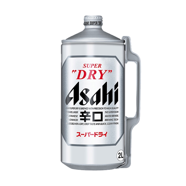 朝日啤酒 超爽生啤酒桶装鲜啤酒 2L 127.21元