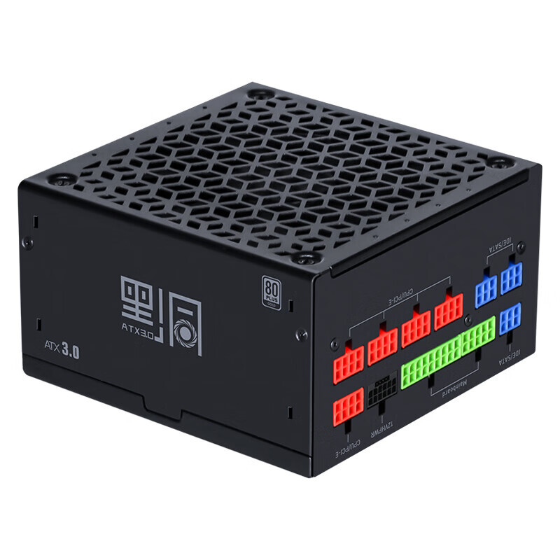 SAMA 先马 黑洞1200W ATX3.0金牌机箱电脑电源 静谧低噪/PCIE5.0/颜色管理模组/14cm/