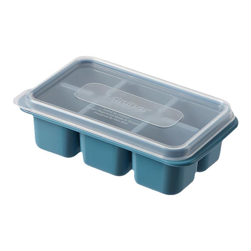 Uniscope 优思 冰块模具冻冰格硅胶制冰盒食品级辅食冰箱神器冷冻家用小带盖盒子 6.8元