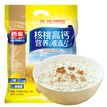 西麦 谷物早餐 即食 核桃高钙营养 燕麦片 700g 15.9元（需用券）