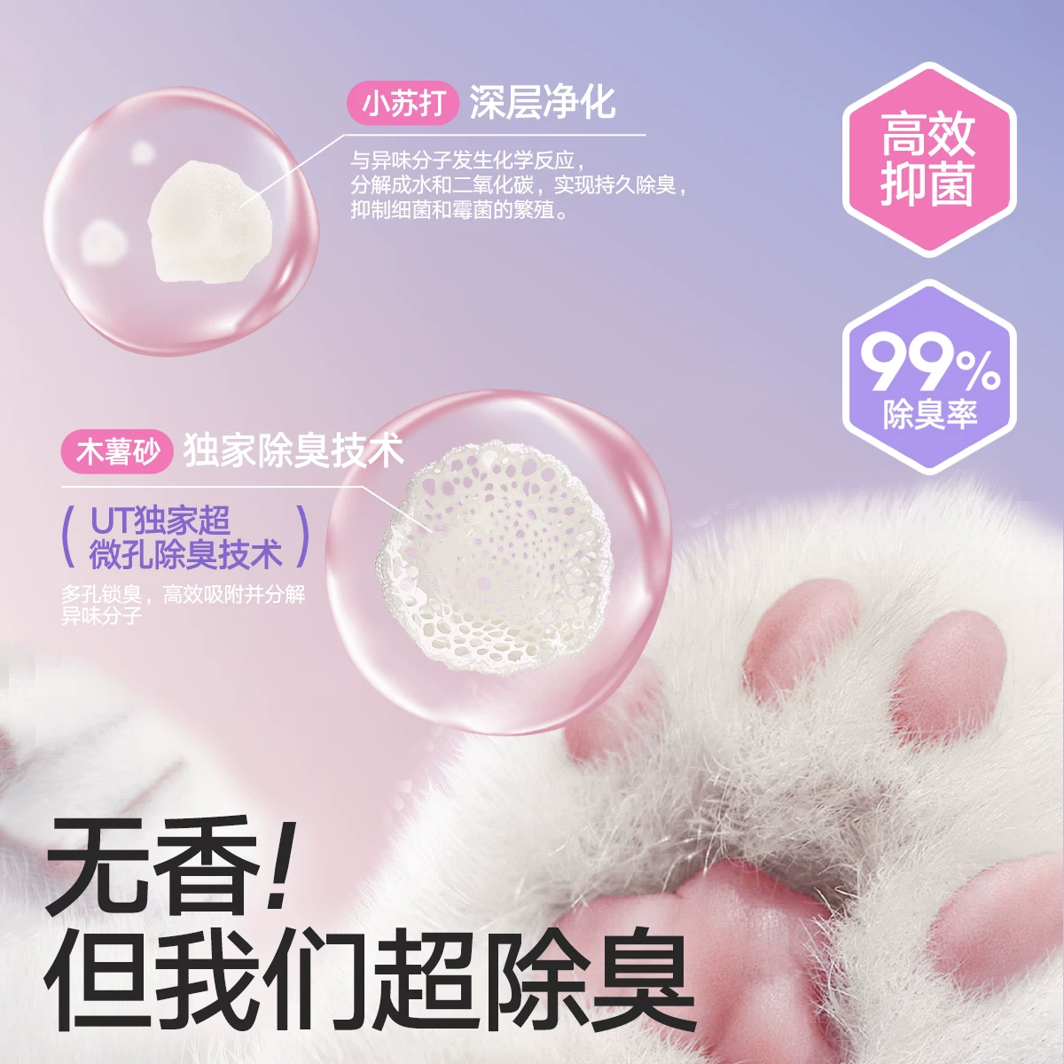 城市理享 云朵轻轻木薯猫砂除臭近无尘无香幼猫不粘底结团防臭猫沙1.25kg*8 57元 - 线报酷