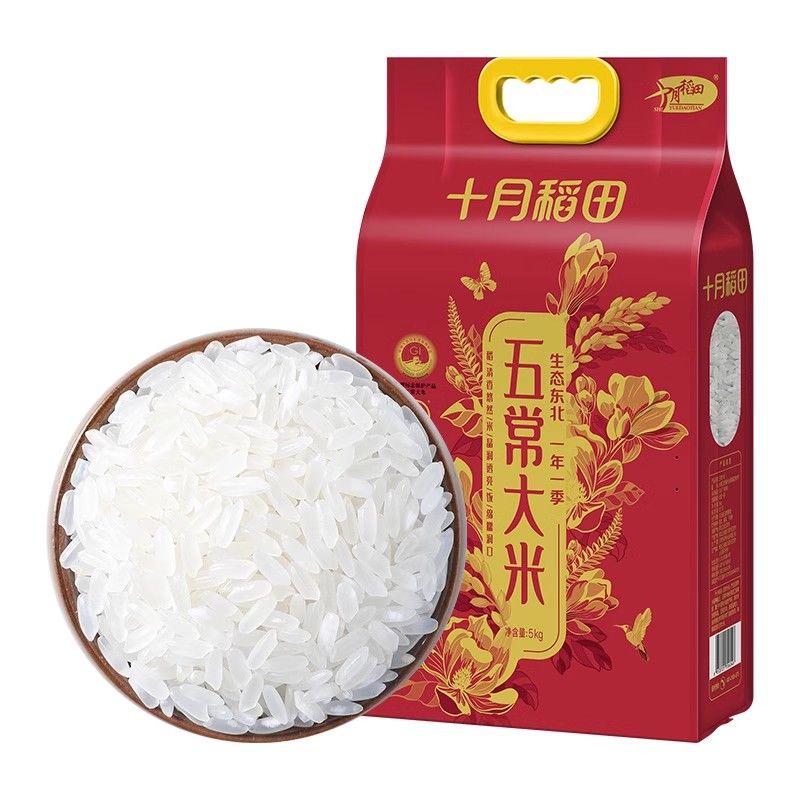 百亿补贴：SHI YUE DAO TIAN 十月稻田 五常大米5kg*1袋 41.06元（多人团）