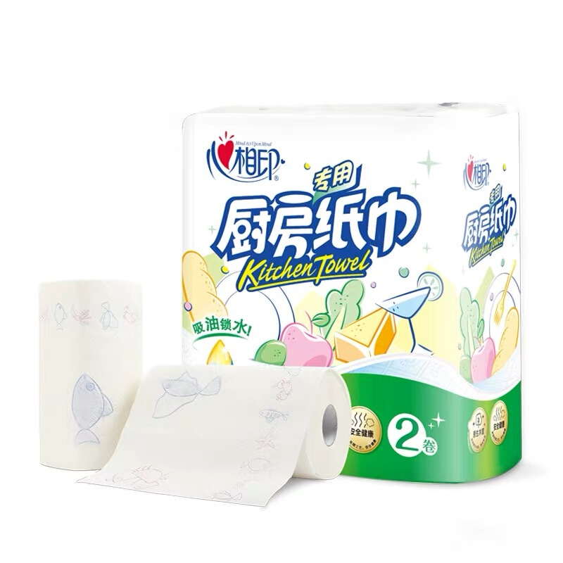 心相印 卷纸/厨房用纸 150节 吸油锁水 纸巾 食品接触级 3.42元（需买4件，需