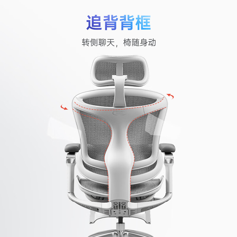 西昊 Doro C300 人体工学电脑椅 灰色 带脚踏款 1457.99元(需用券)
