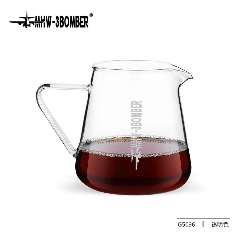 MHW-3BOMBER 美式咖啡壶 玻璃手冲咖啡壶 500ml 透明色 52元