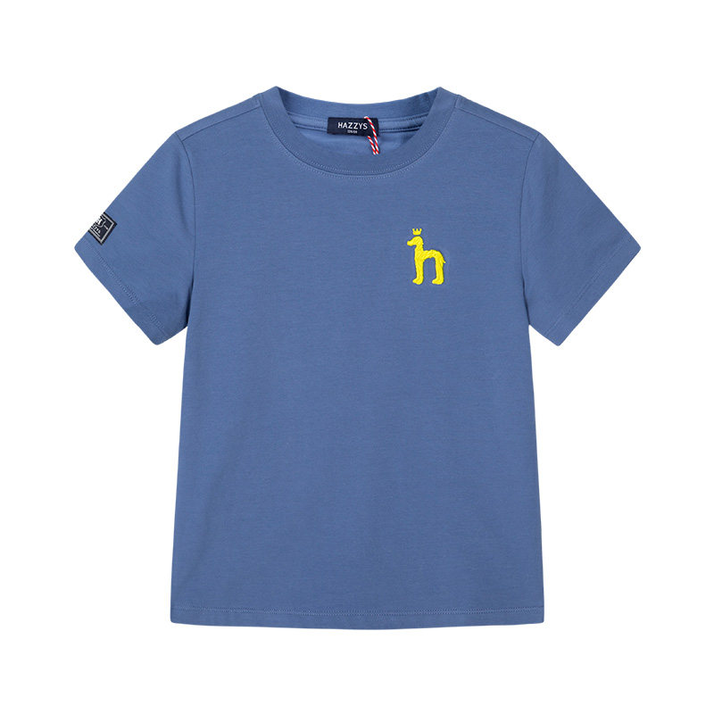 HAZZYS 哈吉斯 男童圆领短袖T恤 87.71元（需用券）