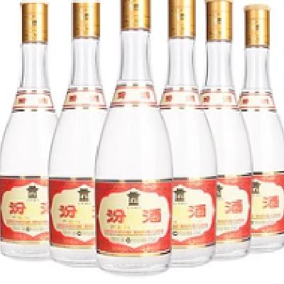 汾酒 酒厂直供）黄盖玻汾 杏花村清香型白酒 53度 475mL 6瓶 235元 （需用券）