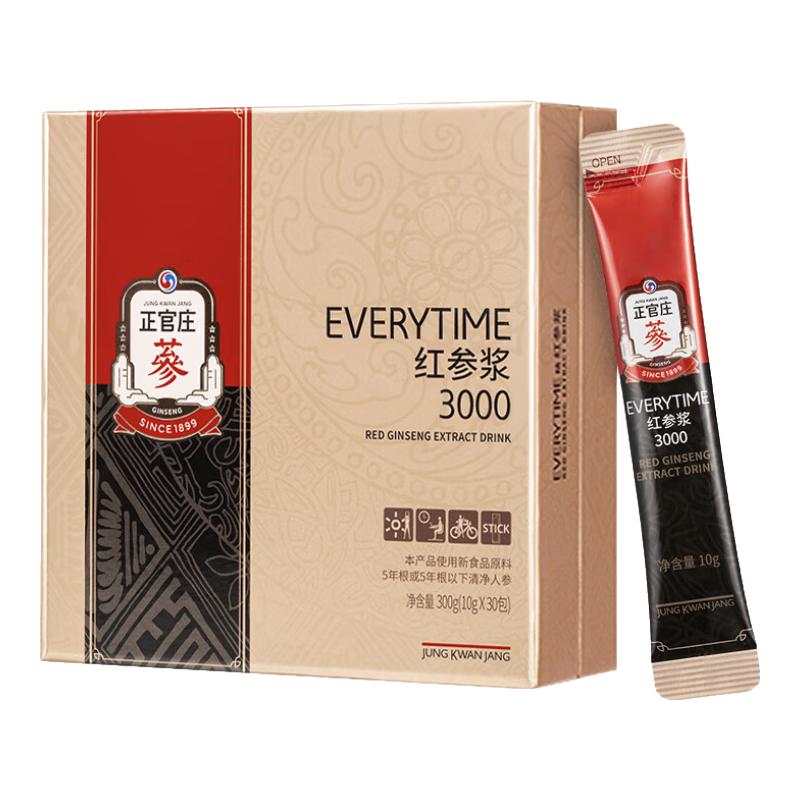 正官庄 EVERYTIME人参红参浆口服液300g 李柯以同款端午节礼盒礼品送妈妈 298元